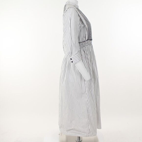 Sandro Alison Striped Cotton MIDI Dress - Picture 5 of 5